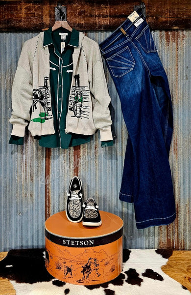 Buck 'Em Out Hooded Sweater Cardi #6449