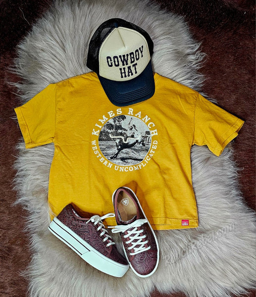 Kimes Ranch Afternoon Rodeo Crop Tee #6564