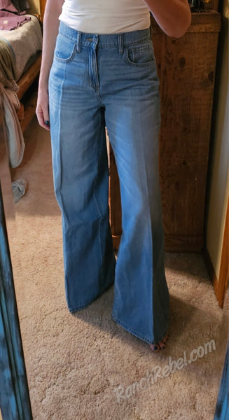 Ariat Ultra High Rise Calamity Comfort Wide Leg Jean in Alameda Denim #6582