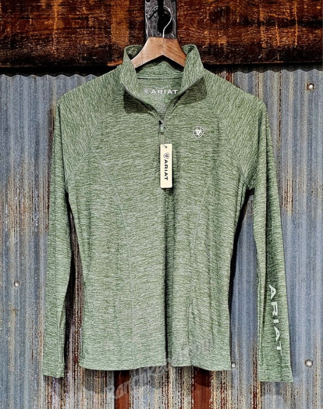 Ariat Laguna 1/4 Zip Top in Sea Spray Heather #6580
