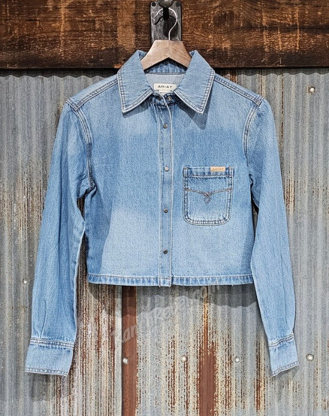 Ariat Cropped Comfort Shirt in Alameda Denim #6581