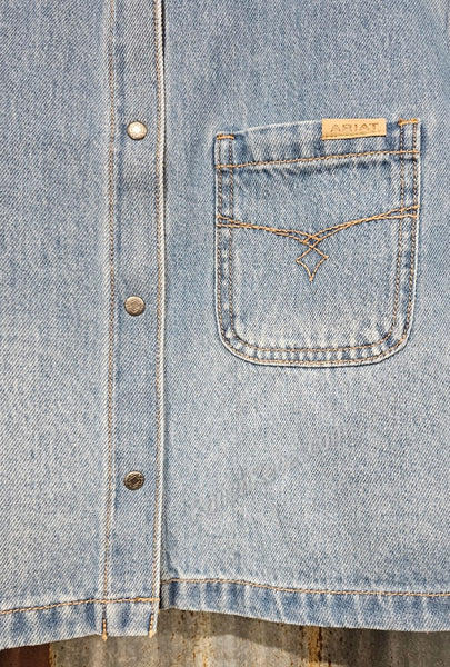 Ariat Cropped Comfort Shirt in Alameda Denim #6581