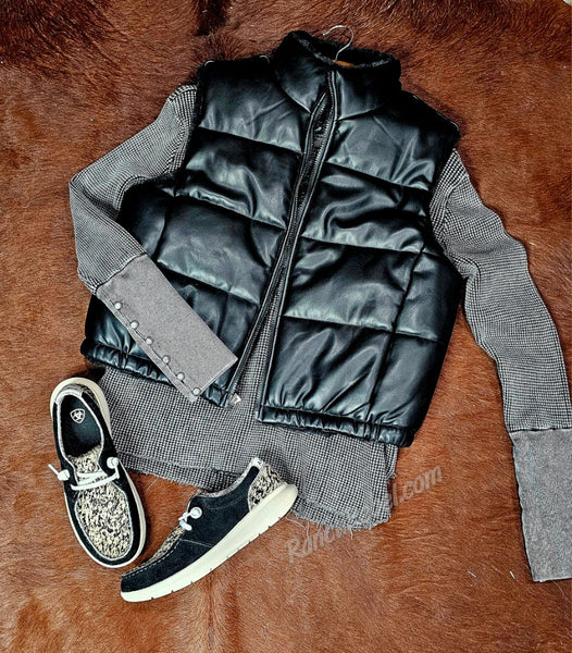 Ariat Echo Reversible Black Vest #6420