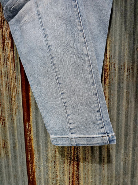 Risen Light Wash Slouchy Ankle Boyfriend Jeans #6599