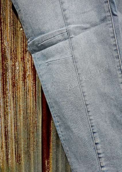 Risen Light Wash Slouchy Ankle Boyfriend Jeans #6599