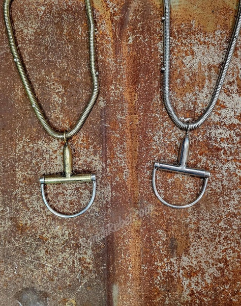 Snaffle Bit Snake Chain Necklace #6586