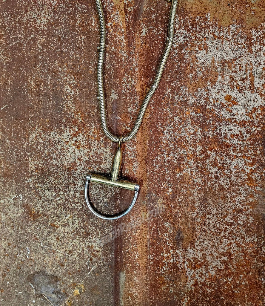 Snaffle Bit Snake Chain Necklace #6586