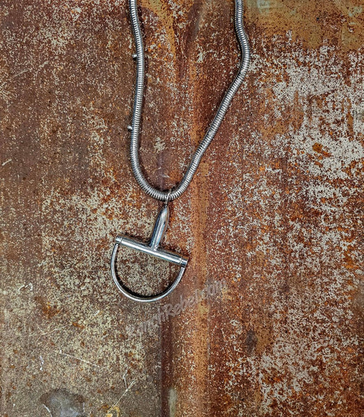 Snaffle Bit Snake Chain Necklace #6586
