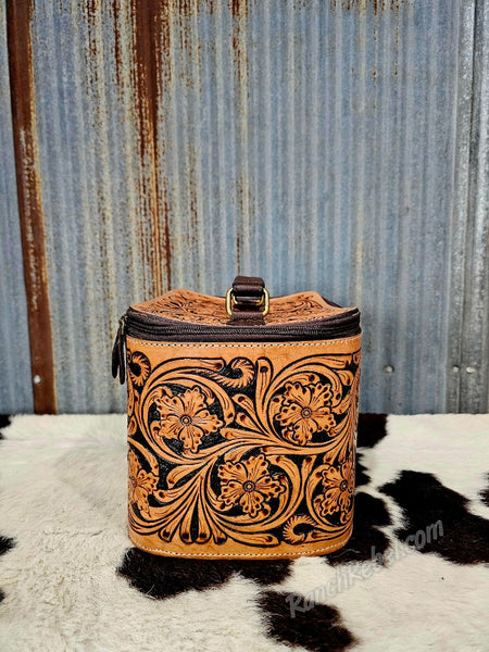 Tooled Leather Jewelry Case #6589