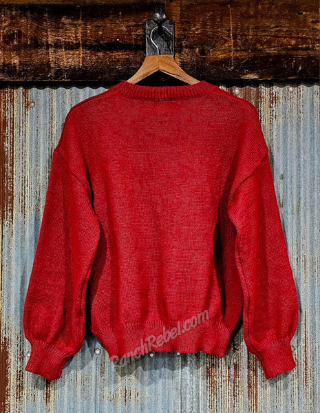 Rodeo Sweater in Red #6595