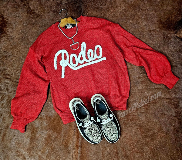Rodeo Sweater in Red #6595