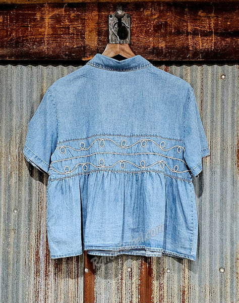 Loopty Lou Denim Short Sleeve #6610