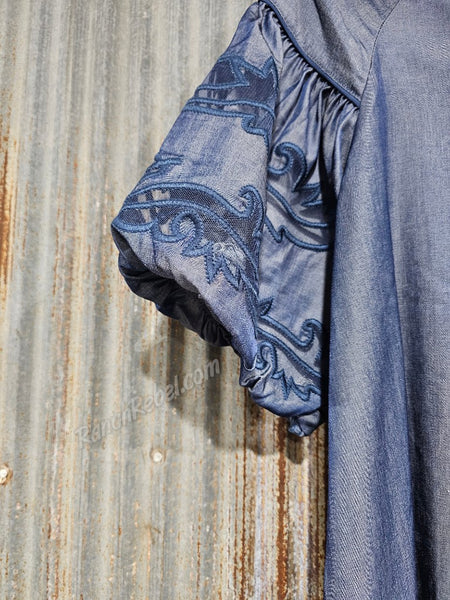 Bootstitch Babe Top in Denim #6623