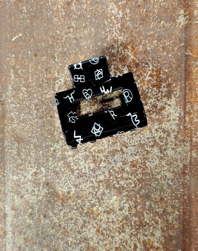 Small Cattle Brand Hair Clip #6598