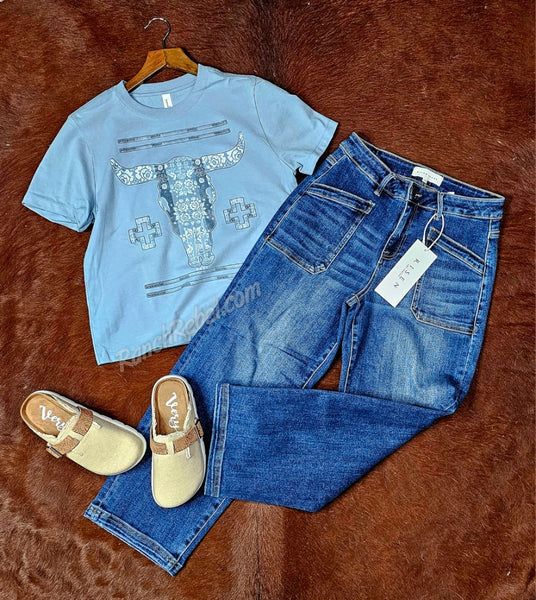 Coverlet Cowskull Boxy Tee #6641