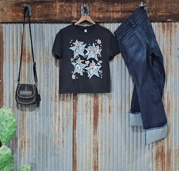 Star Cowboys Boxy Tee #6640