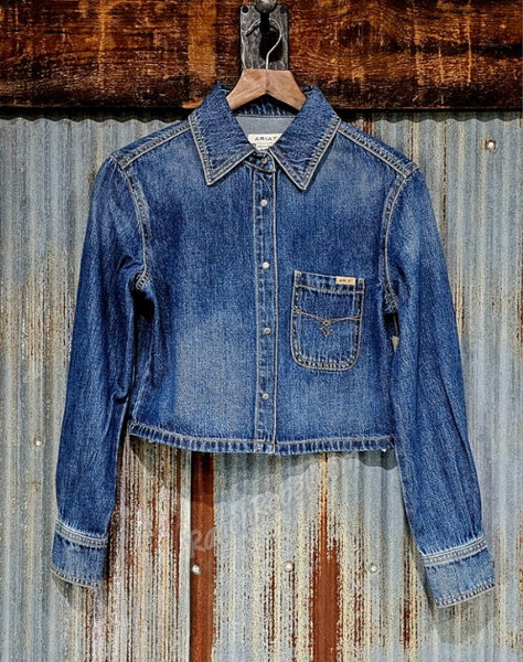 Ariat Cropped Comfort Shirt in Tampa Denim #6651