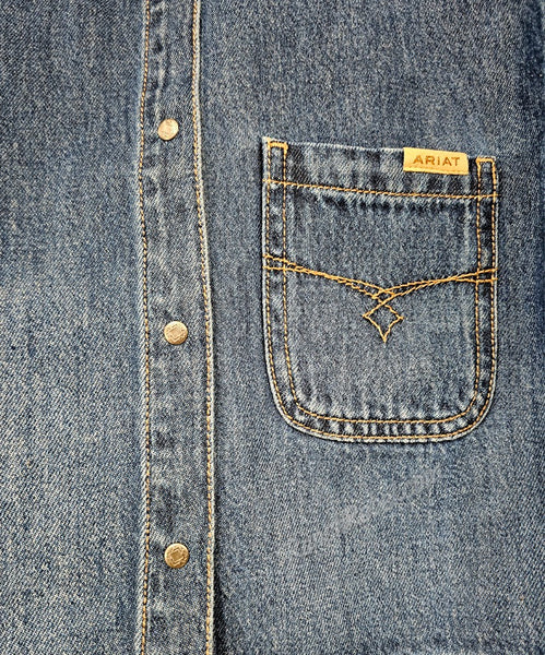 Ariat Cropped Comfort Shirt in Tampa Denim #6651