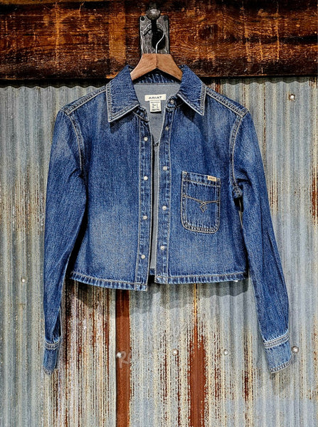 Ariat Cropped Comfort Shirt in Tampa Denim #6651