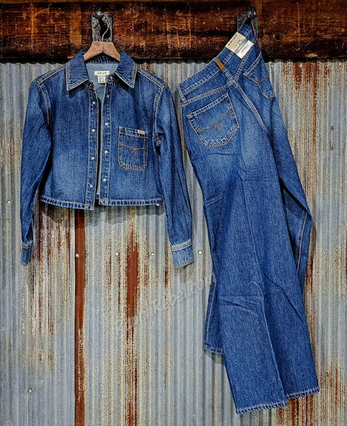 Ariat Ultra High Rise Calamity Comfort Wide Leg Jean in Tampa Denim #6652