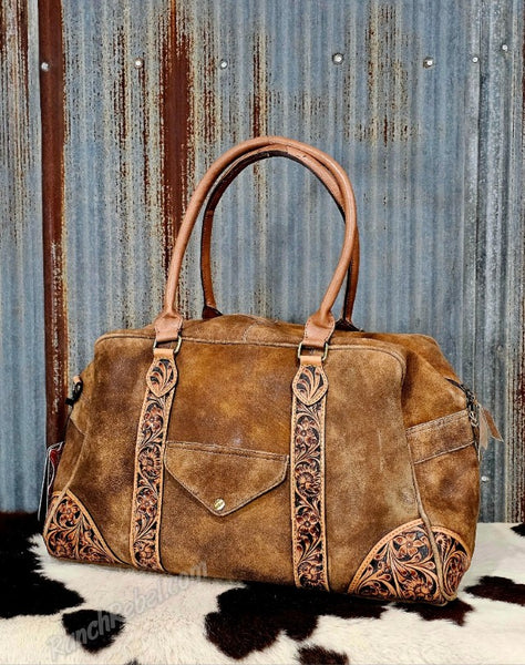 Rustic Leather Weekender Bag #6655