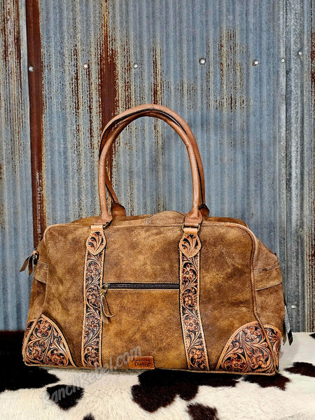 Rustic Leather Weekender Bag #6655