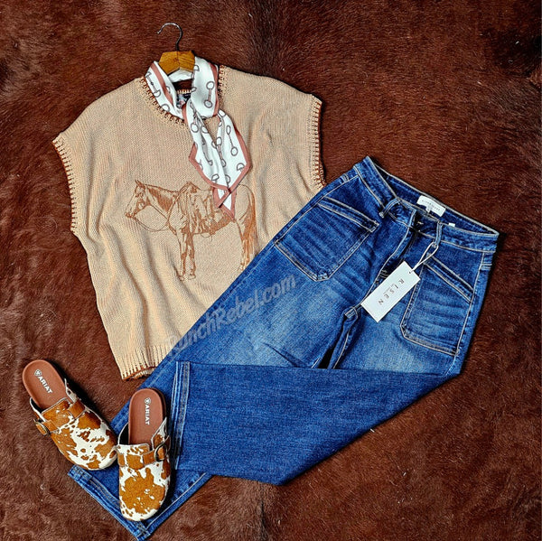 The Ranch Horse Sweater Vest #6521