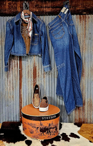 Ariat Cropped Comfort Shirt in Tampa Denim #6651