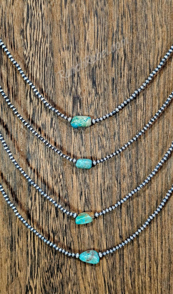 Turquoise Nugget Necklace #6658