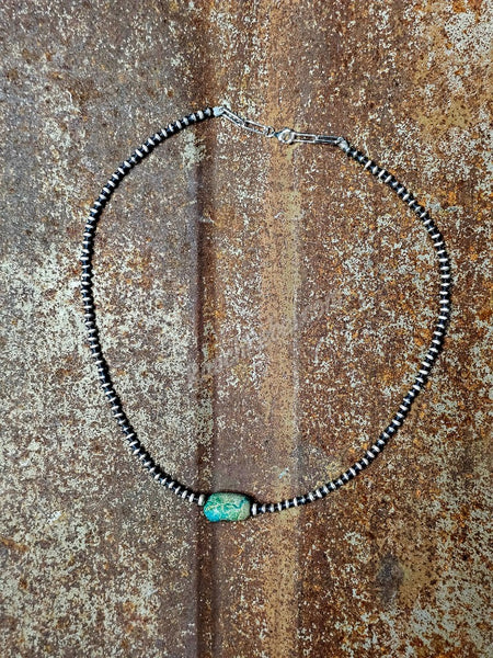 Turquoise Nugget Necklace #6658
