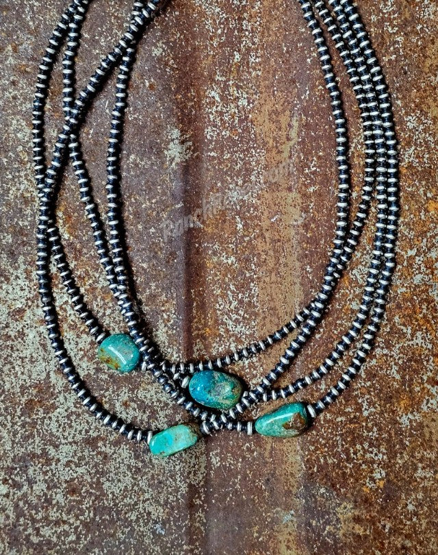 Turquoise Nugget Necklace #6658