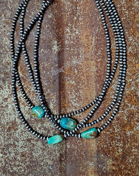 Turquoise Nugget Necklace #6658