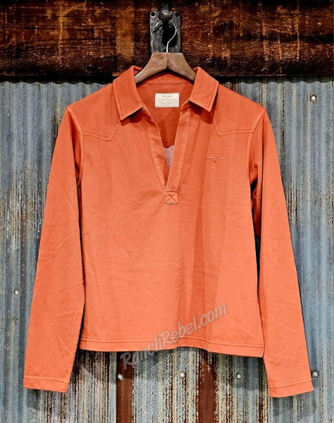 Kimes Ranch Abby Long Sleeve Knit in Spice Red #6670