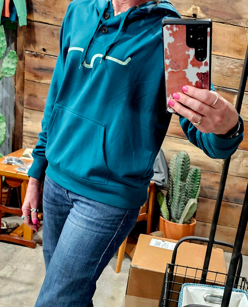 Kimes Ranch Kenzie Hoodie in Dark Teal #6669