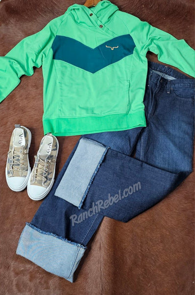 Kimes Ranch Stella Hoodie in Kelly Green #6660