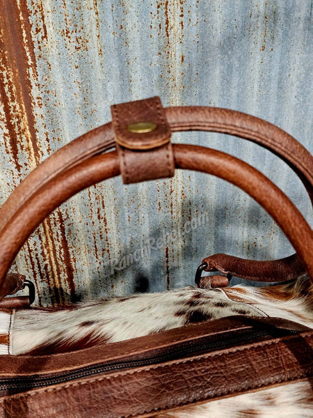 Cowhide Duffel Bag #6673