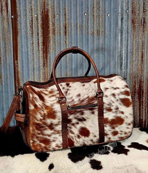 Cowhide Duffel Bag #6673