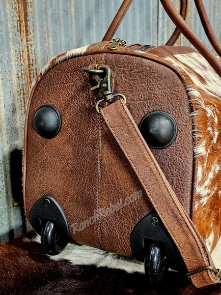 Cowhide Duffel Bag #6673