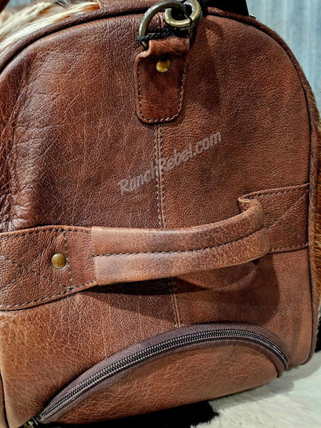Cowhide Duffel Bag #6673