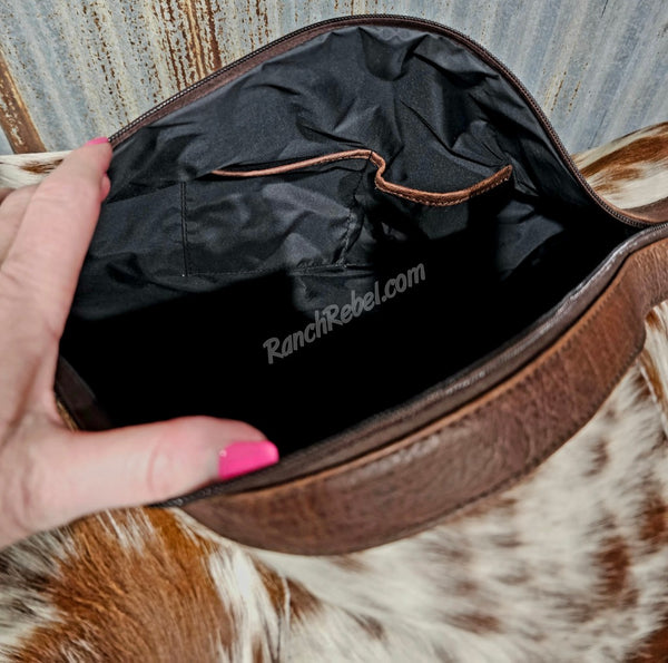 Cowhide Duffel Bag #6673