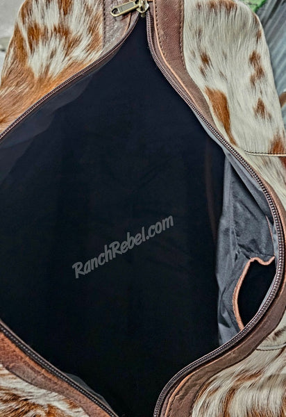 Cowhide Duffel Bag #6673