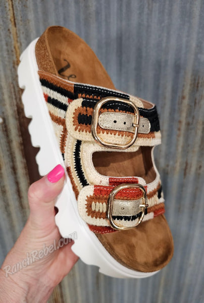 Rayna Sandal in Tan Multi #6683