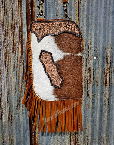 Cowhide Chap Bag #6686
