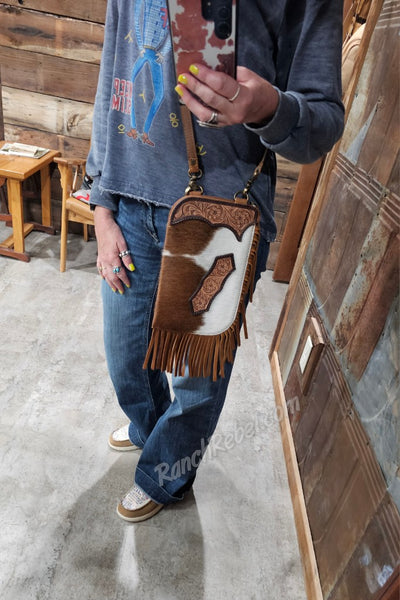 Cowhide Chap Bag #6686