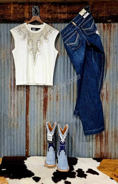 Fancy Bootstitch Tank #6687