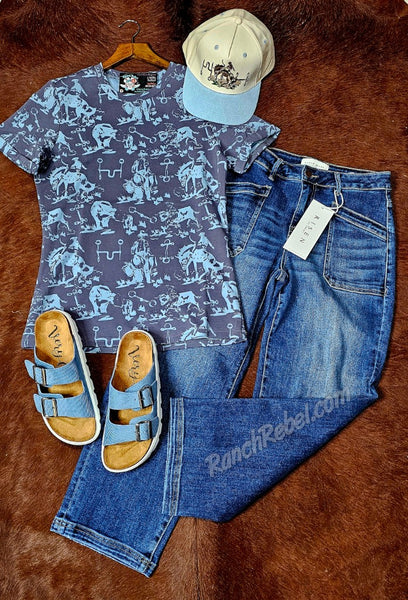 Ranch Life Burnout Tee #6689