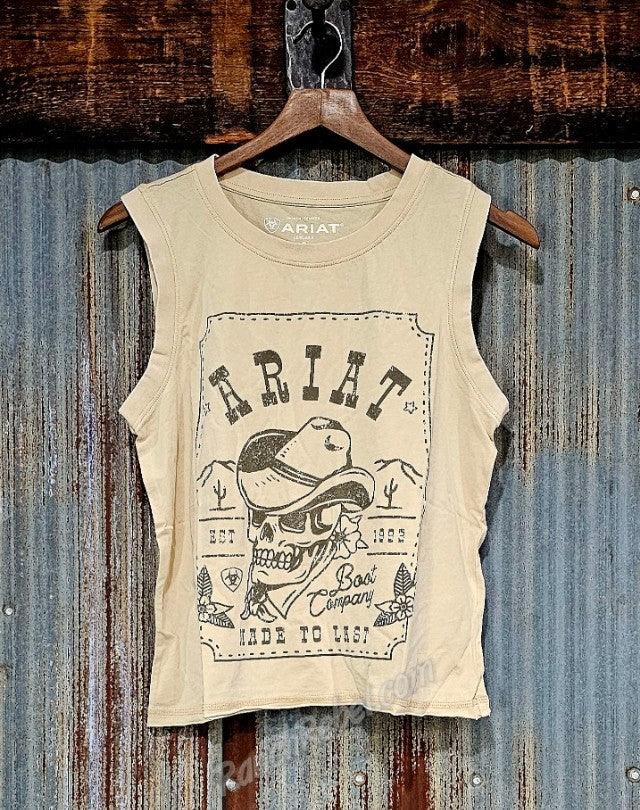 Ariat Wanted Skull Cowboy Tank #6704