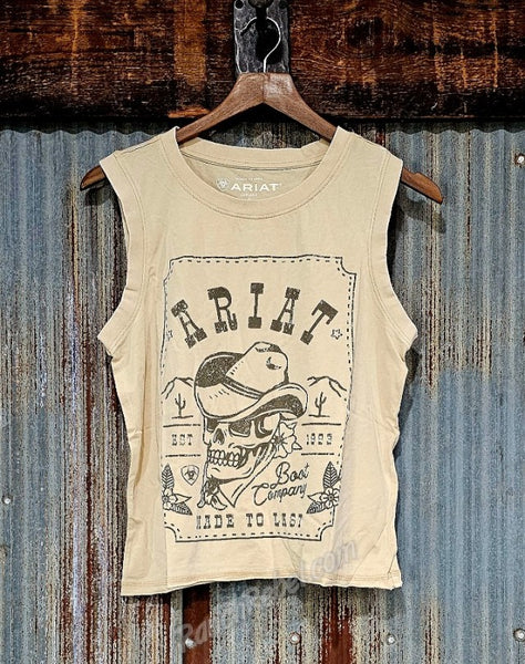 Ariat Wanted Skull Cowboy Tank #6704