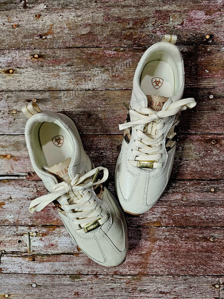 Ariat Ranch Runner in Cream & Leopard #6696