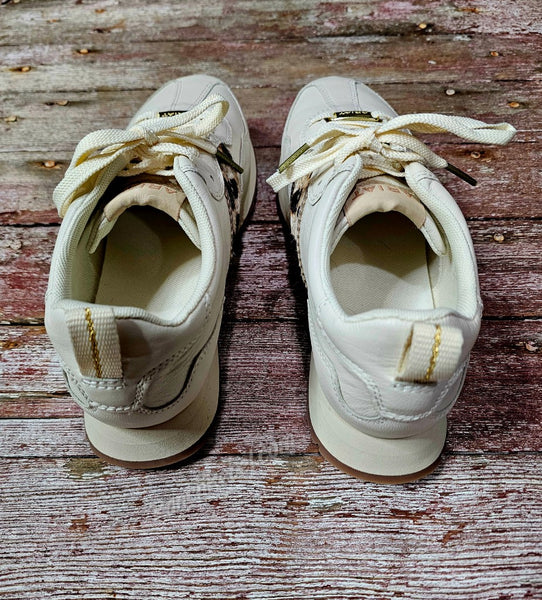 Ariat Ranch Runner in Cream & Leopard #6696